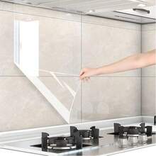 30cm X 300cm Self-Adhesive Transparent Film, Desktop Book Protective Film, Heat-Resistant Kitchen Transparent Film, High Gloss Book Cover Film - Transparent Self-adhesive - View 3