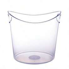 Ice Bucket, Clear Plastic - View 1