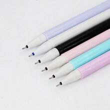 4支装猫咪可擦凝胶笔 0.5mm 魔力墨水 蓝黑色笔套装 带橡皮擦 创意学生文具 - 隨機顏色 - 查看 4