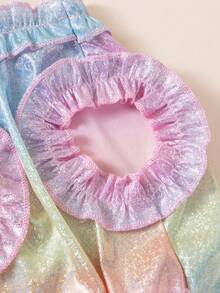 闪亮亮片狗狗连衣裙，薄纱裙摆，春夏宠物狗狗日常穿搭 - 粉色 - 查看 9