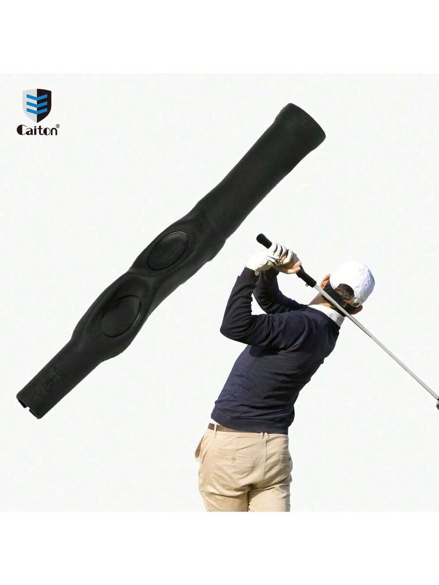 Caiton 1 pieza Entrenador de agarre de golf | Un accesorio de swing de golf que fortalece el agarre, mejora la precisión del tiro, entrena la postura correcta de la mano y mejora la técnica de swing. Perfecto para principiantes y golfistas avanzados (disponible en rojo y azul).