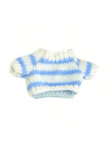 New Striped Knit Sweater Suitable For 17cm Plush Keychain Pendant Doll Clothes - Multicolor - View 8