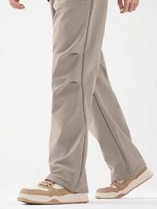 CAMEL CROWN Men's Moisture-Wicking Quick-Dry Solid Color Sports Pants, Suitable For Spring, Summer And All Seasons - Desert Gray - View 5