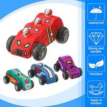 6 Pcs Wooden Toy Cars To Paint Wood DIY Car Toys Unfinished Wood Race Cars Bulk Paintable Wooden Cars Crafts For Home Activities Easy Woodworking And Family Time Set - As Pic - View 5