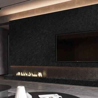 15.7x118.1 Inch Peel And Stick Black Mulberry Silk Wallpaper, Self-Adhesive Wall Art Paper, Easy To Apply On Wall Surface For Room Decor, Bedroom, Home Decor, Furniture, Desk And Door Transformation