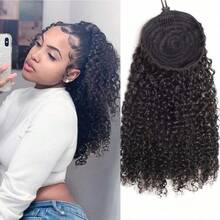 BINF Sweet And Cute Style Kinky Curly Ponytail Human Hair Extensions Gentle Spring Vibe Fluffy Drawstring Ponytail Hair Extensions For Women Fresh Oxygen Vibe Ponytail Curly Hair Virgin Brazilian Hair Extension Sweet & Cool Girl Style Long Kinky Curly Wavy Pony Tail Forest Lazy Vibe Curly Pony Tails Hair Extensions For Women Gentle Korean Style Thick Coily Curls Natural Looking Hairpiece First Love White Moonlight Style Kinky Curly Human Hair Drawstring Ponytail For Women Spring Tipsy Vibe 12A Brazilian Virgin Kinky Curly Clip In Drawstring Ponytail Extension Minimalist Gentle Style Human Hair Pieces Brazilian Virgin Human Hair Spring Relaxed Vibe 4C Curly Ponytail Extension Natural Black Valentine's Heartthrob Wig Kinky Curly Deep Wave Drawstring Ponytail Extension Valentine's Confession Wig Perfect For Daily Wear Drawstring Human Hair Valentine's Sweet Style Curly Ponytail Long Kinky Curly Pony Tails Hair Extensions Valentine's Day Limited Wig - Tóc đuôi ngựa xoăn kinky - Xem 2