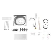 YUNRUX Kitchen Sinks - Silver - View 3