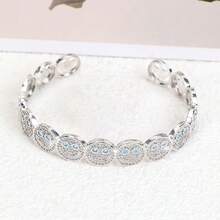 银色笑脸手链，斋月礼物，适合日常佩戴、约会、聚会和馈赠 - 手鐲 - 查看 7