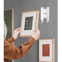 Bộ 1/3/6/9 móc treo tranh không cần đinh bằng thép không gỉ, đa chức năng, dùng để treo tranh, khung ảnh, không cần khoan. - Nhiều màu - Xem 2