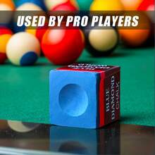 1pc Professional Blue Billiard Chalk, Enhanced Grip, Long-Lasting, Anti-Slip Cue Stick, Integrated Front Wiper, Perfect Gift For Billiard Enthusiasts - Multicolor - View 8