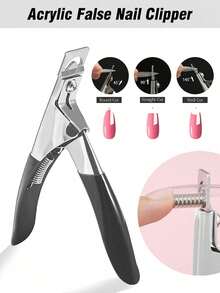 磁性指甲钳、亚克力指甲钳、人造指甲钳、锋利指甲修剪器、美甲修脚工具，刀片锋利，适用于美甲沙龙、家庭和美容院；可调节磁性指甲钳；亚克力指甲尺 - 彩色 - 查看 5