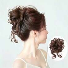 1pc Multi-Prong Hair Claw Clip For Bun Updo - Black - View 5