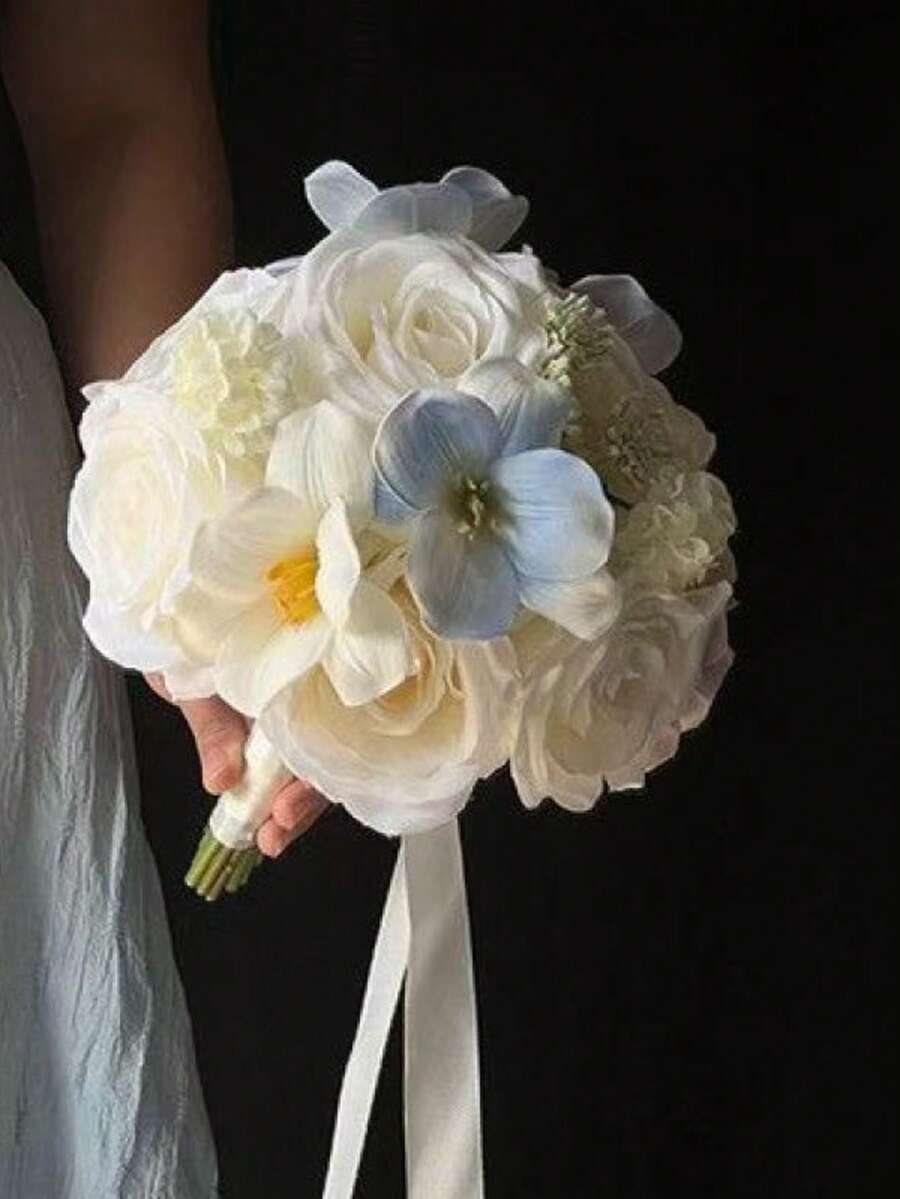 Ins Style Artificial Flower Bouquet, Romantic Wedding Ceremony Holding Flower, Photography Prop, Gift - Multicolor - View 1