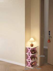 2-9层窄鞋架，升级版鞋子收纳架，紧凑型独立式鞋架，节省空间的DIY鞋子收纳架，适用于玄关和衣橱，适合美国尺码9-10，易于组装，结构稳固，黑白配色，家居装饰，秋季装饰 - 彩色 - 查看 9