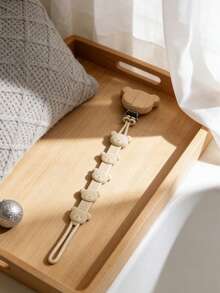 Customized Pacifier Chain, Unique Gift For Infants And Toddlers, Bear Head Clip Style, One-Piece Silicone Material Anti-Drop Chain - Multicolor - View 5