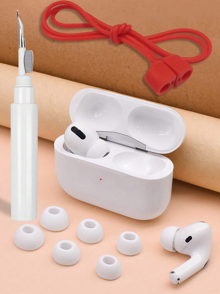 Magnetic Silicone Anti-Lost Strap, Durable, Sweat-Proof, Non-Slip Sports Bluetooth Earphone Anti-Lost Strap, Earphone Cleaning Brush, Earphone Covers - Multicolor - View 11