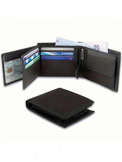 HOVI'S Vintage Fashion Men's Wallet With 3 Card Slots, Multifunctional Business Pocket Wallet, Coin Purse, Minimalist Card Case, Short Wallet, Thanksgiving/Christmas Gift, Perfect Gift For Men