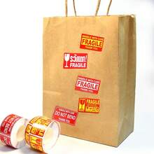 1 Roll 250pcs Fragile Warning Label Stickers, Non-Adhesive Tamper Evident Stickers - Sticker - View 3