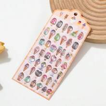 New 3D Embossed Stickers, Solid Epoxy Stickers, Crystal Diamond, Japanese Style Food New Decorative Stickers - Multicolor - View 5