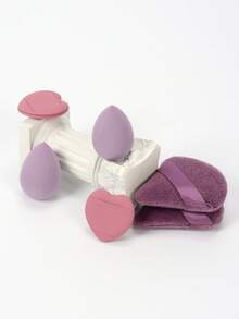 Mini Makeup Sponge, Multi-Functional Cosmetic Tool. Blend BB Cream, Foundation, Loose Powder For Flawless Makeup Base. Also Mix Concealer, Blush, Eye Shadow. Expands When Wet, Latex-Free Dry & Wet Makeup Sponge, Suitable For All Skin Types. - Multicolor - View 7