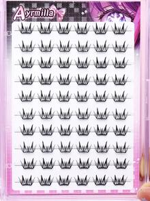 AYRMILLA 5-12mm 60 Clusters Glue-Free Natural DIY Cute Deer Fairy Ultra-Fine Stem Feather False Eyelashes, Natural Curly, Extending Outer Lash Line, Soft Crossing Lashes Suitable For Wedding, Party, Nightclub, Work Meeting, Beginner Fairy Makeup And Cosplay, Student Stage, Studio And More. Loved By Korean, Japanese And European Girls Style, No Glue Required - C - 查看 6