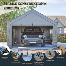 Carports - 13X20 FT Grigio - Visualizzare 4