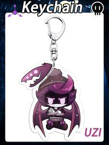 Drones Keychain, Anime Fans Merch Goods, UZI, V, N, CYN Keychains, Cartoon Anime Keychains, Collectible Keychains, Bag Pendant, Car Pendant, Holiday Gift, Birthday Gift - Multicolor - View 6
