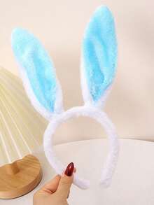 1/2/4pcs Easter Costume Props, Rabbit Ear Headband And Glasses Set, Easter Basket Filler - Easter, Birthday Gift - Unique Rabbit Plush Gift Ideas, Rabbit Ear Headband And Daisy Glasses Set - Multicolor - View 14