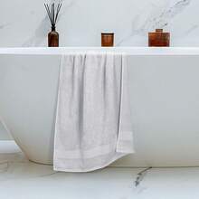 H&R Family Pack 2 Large Bath Towels 100% Cotton Ring Spun Soft Absorbent Towels - White - View 7