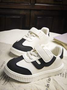 Zapatillas casuales de suela blanda clásicas para niños, de moda y versátiles - Negro - Ver 6