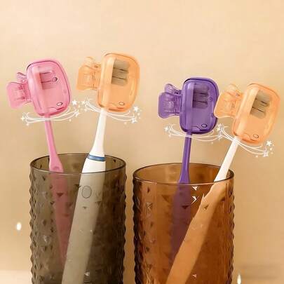 غطاء فرشاة أسنان جديد عصري قطعة واحدة، صندوق تخزين رأس فرشاة الأسنان المحمول، يمنع تلوث فرشاة الأسنان، ضروري للسفر، مناسب لمعظم فرش الأسنان والرؤوس الكهربائية