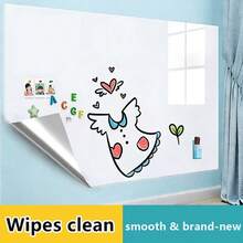 Whiteboard Wall Sticker, Reusable Small Chalkboard Self-Adhesive Erasable Writing Board For Home, Office, School, Removable Without Damaging Walls - White 1pc - View 2