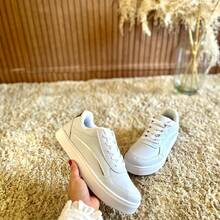 Tenis Feminino Fashion RetroForce Casual Blogueira Trend Tendencia 2026 Estiloso - Branco - Visão 1