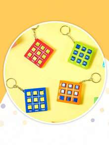 12个装井字棋钥匙扣，塑料钥匙扣，派对小礼物，生日礼物袋填充物，塑料钥匙扣，小背包，课堂交换奖品，情人节礼物，集市奖品，礼品袋填充物，彩纸屑填充物 - 井字棋鑰匙扣 - 查看 6