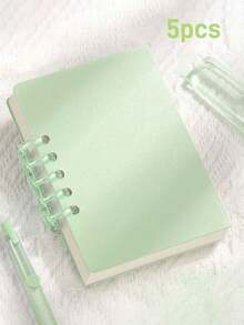 1-20pcs Customized Loose-Leaf Macaron Notebook, Office & Study Supplies, 80 Pages. Compact & Portable, Suitable For Classroom Notes, Recording Client Needs, Schedule Planning And Life Organization. - Multicolor - View 31