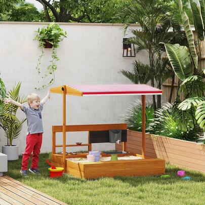 Outsunny Caixas de areia para crianças