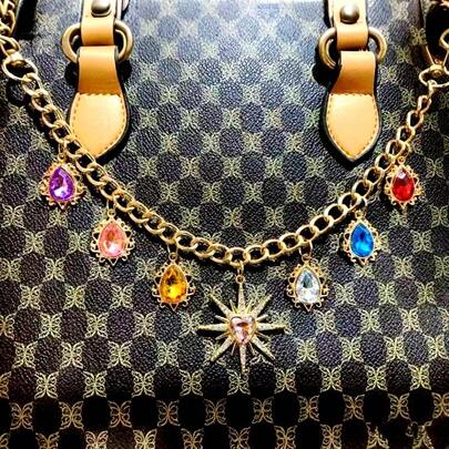 金属扣包链，创意百搭包带，时尚包包配件，装饰包挂链