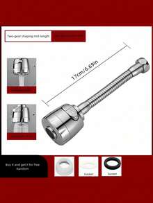 1 cái vòi nối dài chống bắn nước tiết kiệm đa năng có bộ lọc, thích hợp cho bồn rửa nhà bếp và phòng tắm, vật dụng thiết yếu để nâng cấp nhà cửa và là vật dụng cần thiết cho sinh viên. - Nhiều màu - Xem 5