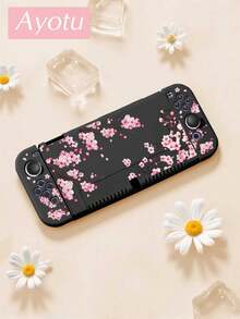 Ayotu 樱花图案游戏机外壳及配件套装，兼容Switch/Switch OLED/Switch Lite，包含保护壳、收纳袋、主机外壳、主机防尘罩、游戏卡盒、手柄握把等。适合作为圣诞节、春日浪漫、情人节、开学季等场合的礼物。 - 彩色 - 查看 12