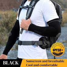 AD 1 Pair Summer Sun Protection Ice Sleeves, Outdoor Sports Cycling Fishing Arm Sleeves, Breathable Unisex Ice Silk Sleeve Covers - HB39 - View 16