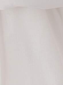 女童亮片薄紗泡泡袖公主禮服裙，優雅派對拖尾長裙，適合宴會與舞台，不含髮箍 - 白色 - 查看 11