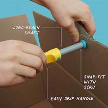 Explore  Cardboard Construction Toolkit In Small Toolbox 50 Pieces STEM + STEAM Educational Toys For At Home Play + Classroom Learning Reusable Tools For Boys And Girls Age 5+ - As Pic - View 4
