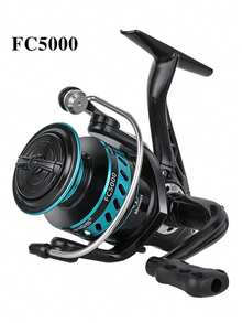 BILLINGS 纺车轮，淡水海水两用，最大拖拽力10公斤，金属线杯，超顺滑，5.2:1齿轮比，折叠式摇臂方便携带，左右手可互换 - 彩色 - 查看 8