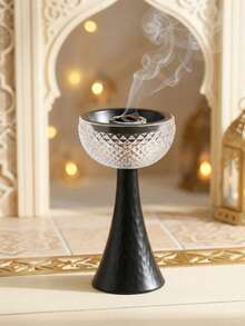 一套1个极简金属香炉，现代简约风格创意香炉。可用于家居装饰、卧室、客厅（作为中心装饰品）、办公室、瑜伽馆和派对，营造优雅氛围。也可用于寺庙装饰。 - 彩色 - 查看 12