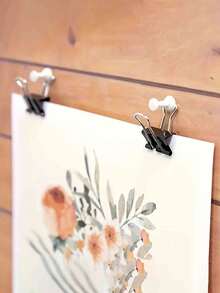 50pcs Metal Binder Clips, Suitable For Office And Home Organization - Multicolor - View 7