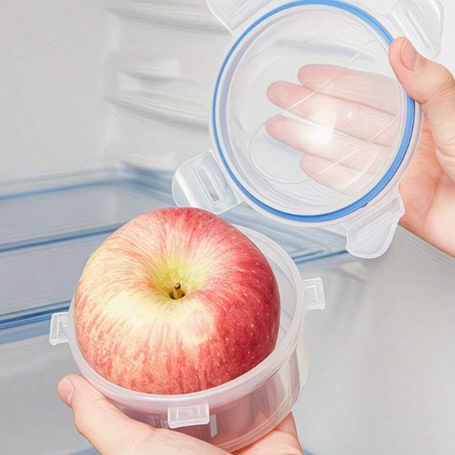 1pc Onion Storage Container And Tomato Lemon Apple Produce Saver Rack, Portable Fruit And Vegetable Food Storage Container For Refrigerator
