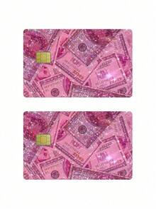 Pegatinas protectoras de tarjetas, pegatinas protectoras de tarjetas de débito, protege y personaliza tus tarjetas, de moda, pegatinas de PVC autoadhesivas y removibles, sin burbujas, resistentes al agua, ultra delgadas, antidesgarro, antiarrugas, adecuadas para tarjetas de débito, tarjetas de crédito, portátarjetas, billeteras, portanombres, unisex - Multicolor - Ver 8