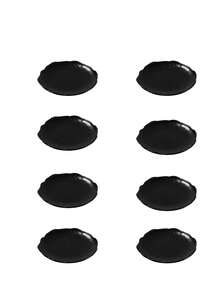 4件/6件套优雅甜点盘，早餐糕点托盘，塑料防裂蛋糕架，时尚大理石纹理甜点盘，适用于下午茶、早餐、甜点 - 查看 14