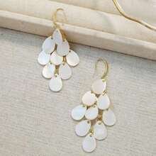 1 Pair Fashion Drop Tassel Earrings, High-End Beach Vacation Accessories - Tua rua - Xem 1