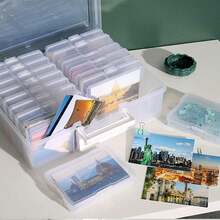 1PC Photo Storage Box 1600 6 X 4 Picture Album Organizer Photograph Container Case - Clear - View 4